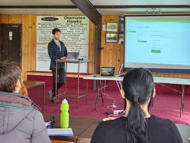 Delivering a KMR Field Advisor training session in Kaiwaka