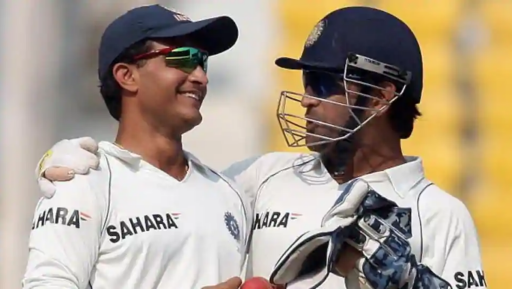 Dhoni and Ganguly