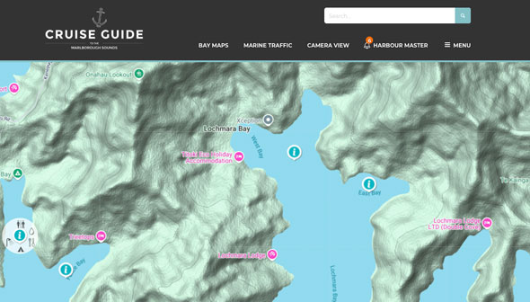 Screenshot of Cruise Guide to the Marlborough Sounds