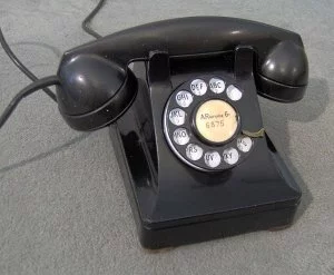 The iconic Western Electric 302 dial telephone