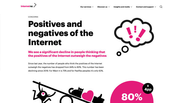 Screenshot of Internet New Zealand Internet Insights Report